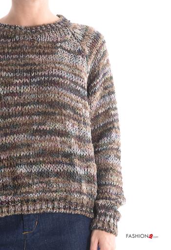 Pull en Mélange de Laine manches longues col rond - ph 4