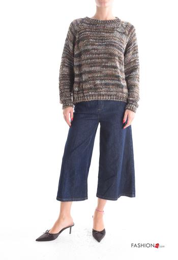 Pull en Mélange de Laine manches longues col rond - ph 5