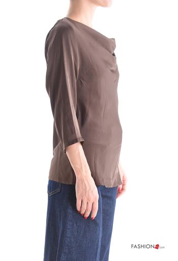 Satin lange ärmel Bluse - ph 3