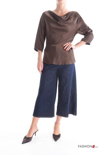 Satin lange ärmel Bluse - ph 5