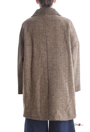 Cappotto doppio petto con fodera con bottoni con tasche - ph 2