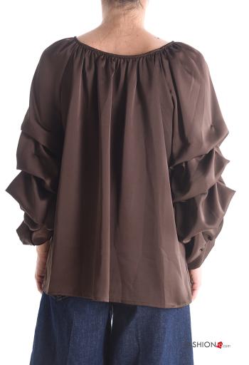 Blusa raso con balze con elastico - ph 2