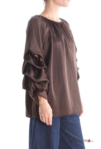 Blusa raso con balze con elastico - ph 3