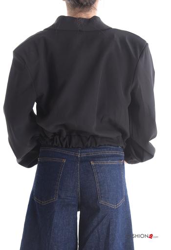 Giacca corto doppio petto maniche lunghe con bottoni - ph 2