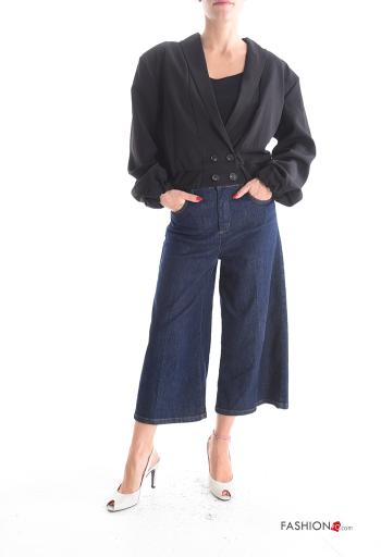 Giacca corto doppio petto maniche lunghe con bottoni - ph 5