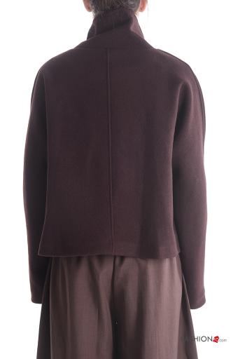 Cappotto maniche lunghe a collo alto con bottoni - ph 2