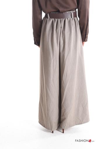Pantalone wide leg con elastico con cintura con tasche - ph 2