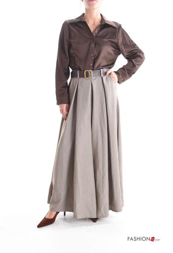 Pantalone wide leg con elastico con cintura con tasche - ph 5