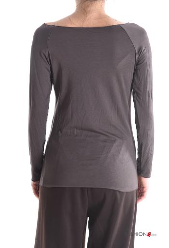 Long sleeved top boat neckline - ph 2