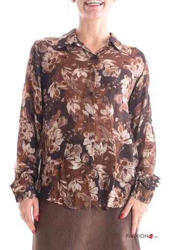 Camicia in Misto Lana maniche lunghe con colletto con bottoni - ph 1