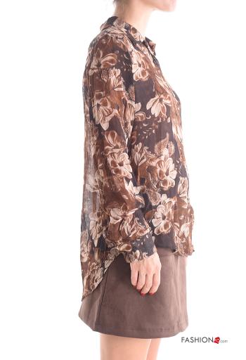 Camicia in Misto Lana maniche lunghe con colletto con bottoni - ph 3