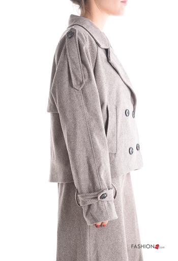 Giacca maniche lunghe con bottoni con fodera - ph 3