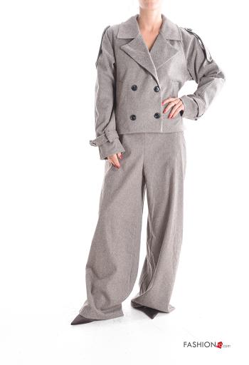 Giacca maniche lunghe con bottoni con fodera - ph 5