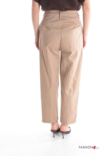 Pantalone in Cotone con tasche con bottoni con zip - ph 2