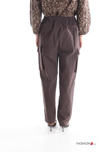 Hose aus Baumwolle mit Taschen mit gummizug - ph 2