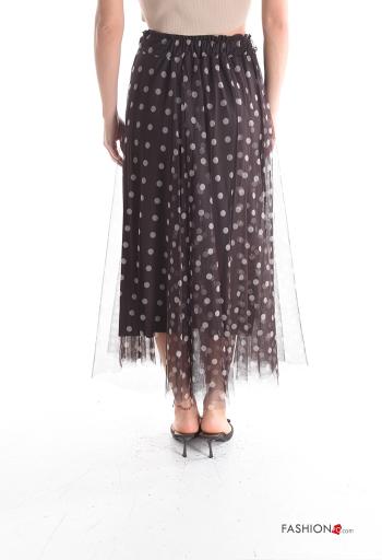 Polka-dot tulle Skirt with lining with elastic - ph 2