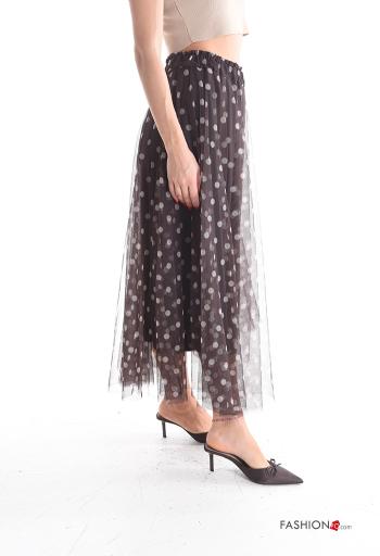 Polka-dot tulle Skirt with lining with elastic - ph 3