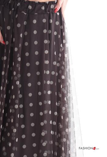 Polka-dot tulle Skirt with lining with elastic - ph 4