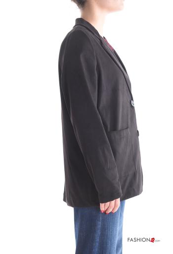 Giacca maniche lunghe senza fodera con bottoni con tasche - ph 3