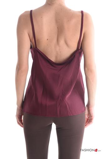 Top scollato sulla schiena pizzo senza maniche - ph 2