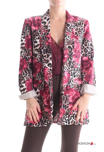 Blazer maniche lunghe Fantasia mista con fodera - ph 1