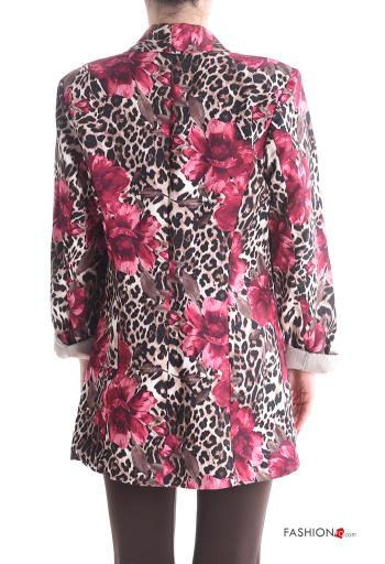 Blazer maniche lunghe Fantasia mista con fodera - ph 2