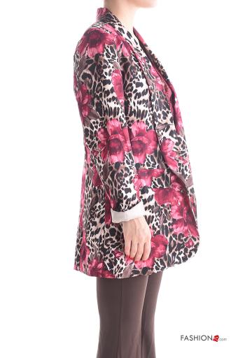 Blazer maniche lunghe Fantasia mista con fodera - ph 3