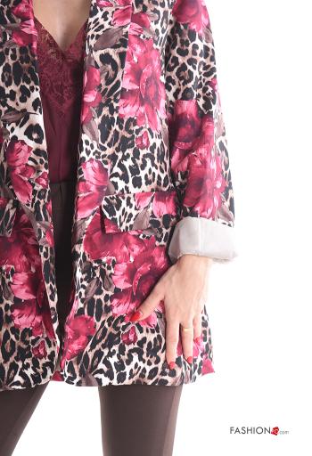 Blazer maniche lunghe Fantasia mista con fodera - ph 4
