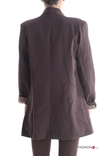 Blazer manga comprida Padrão animal com forro - ph 2