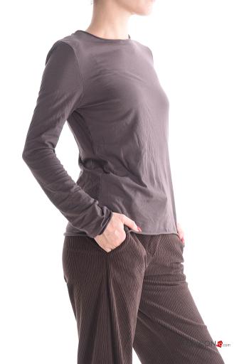 T-shirt à manches longues en Coton col rond - ph 3