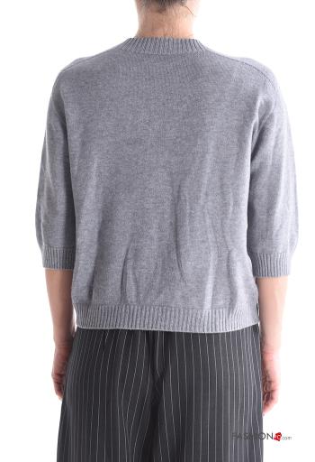 Maglione girocollo maniche a tre quarti - ph 2