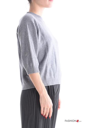 Maglione girocollo maniche a tre quarti - ph 3