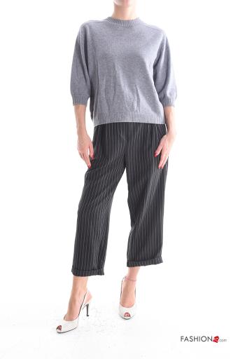 Maglione girocollo maniche a tre quarti - ph 5