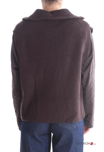 Smanicato costine con colletto con zip - ph 2