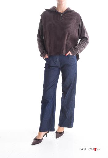 Smanicato costine con colletto con zip - ph 5