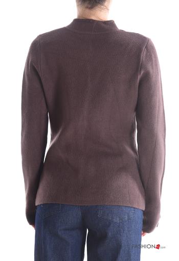 Gilet manches longues à boutons avec poches - ph 2