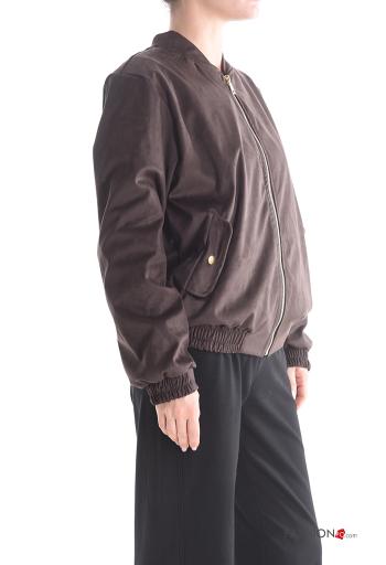 Bomber manches longues avec fermeture éclair avec doublure avec poches - ph 3