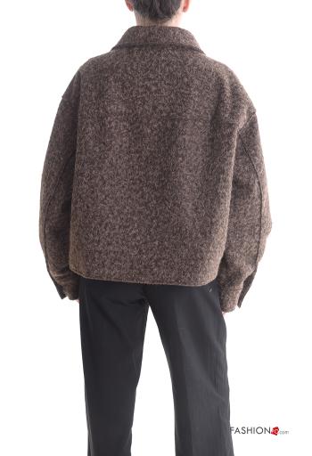 Casaco manga comprida com gola com bolsos com fecho - ph 2