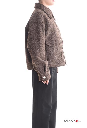 Casaco manga comprida com gola com bolsos com fecho - ph 3