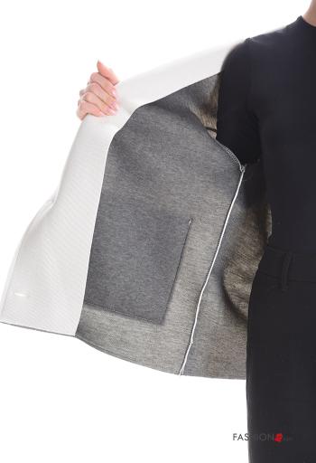 Cappotto maniche lunghe senza fodera con bottoni con tasche con cappuccio - ph 6