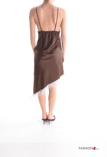 sleeveless backless asymmetrical Dress with split broderie anglaise - ph 2