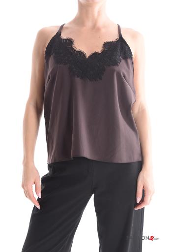 Top senza maniche pizzo raso - ph 1