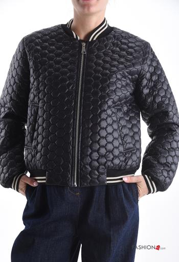 Chaqueta bomber manga larga con cremallera con bolsillos con forro - ph 1