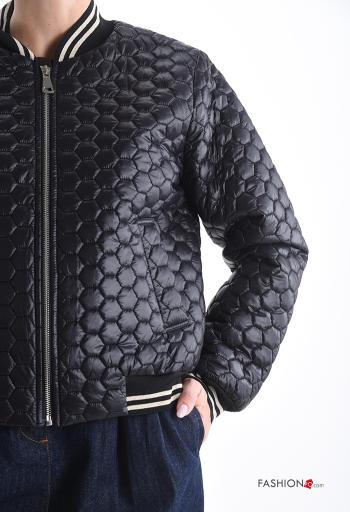 Chaqueta bomber manga larga con cremallera con bolsillos con forro - ph 4