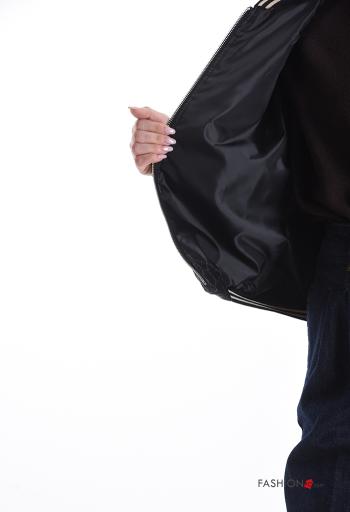 Chaqueta bomber manga larga con cremallera con bolsillos con forro - ph 6