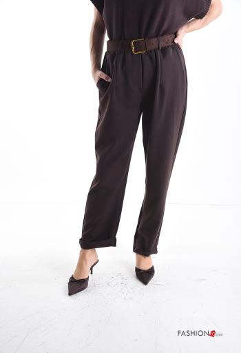 Pantalone con elastico con cintura con tasche - ph 1
