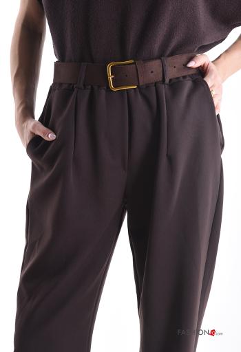 Pantalone con elastico con cintura con tasche - ph 4