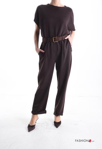 Pantalone con elastico con cintura con tasche - ph 5