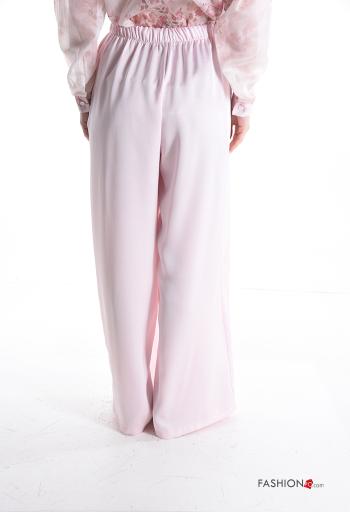 Pantalones wide leg con bolsillos con elástico - ph 2