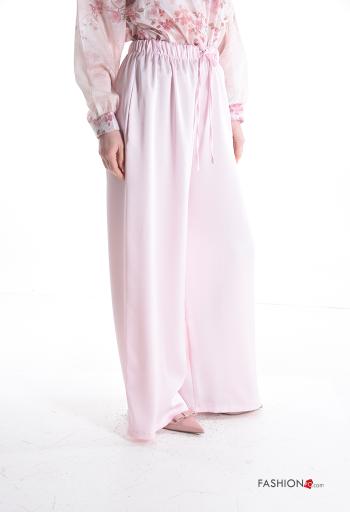 Pantalones wide leg con bolsillos con elástico - ph 3